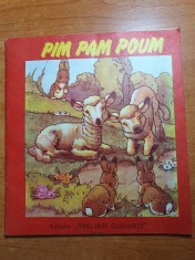 carte pentru copii bilingva romana - franceza - pim pam poum - din anul 1992