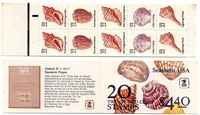 SUA 1985, Fauna, carnet, serie neuzata, MNH
