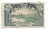 Martinica - Inslander, Fort de France - Culori si valori noi, 1922-1930 - 30 C, verde inchis/verde, obliterat