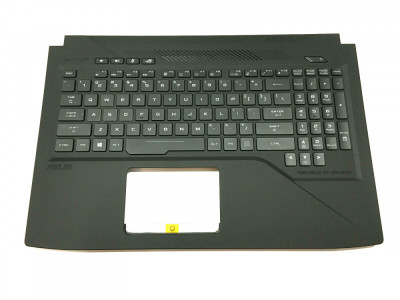 Carcasa superioara cu tastatura palmrest Laptop, Asus, ROG Strix GL503GE, 90NB0GI4-R31UI0, cu iluminare RGB, layout US foto