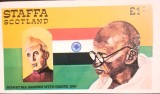 Staffa Scotland, MAHATMA GANDHI BLOC NEDANT. MNH