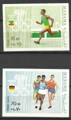 MANAMA / AJMAN--NEDANTELATE MNH SPORT--JOCURILE OLIMPICE--1969