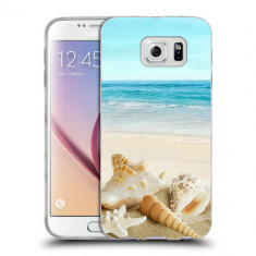 Husa Samsung Galaxy S6 Edge Plus G928 Silicon Gel Tpu Model Beach View foto