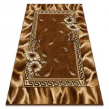 Covor BCF Morad TRIO Flori, frunze clasic - maro, 80x150 cm