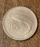 C50 - Moneda foarte veche - Malta - 10 centi - 1998