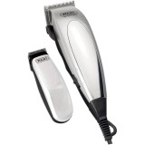 Aparat de tuns WAHL HomePro Deluxe, 20 mm, Autoascutire, Lame otel, 8 Accesorii, Gri