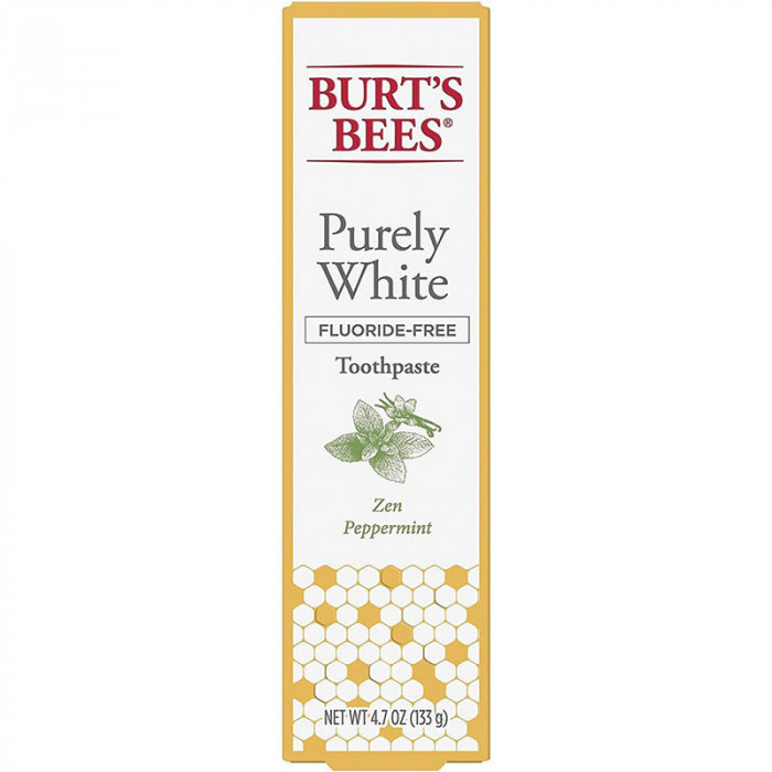 Pasta de Dinti, Burt&amp;#039;s Bees, Purely White, Zen Peppermint, Efect Albirea Dintilor, fara Ingrediente