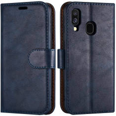 Husa Agenda Magnet Case with kickstand Albastru SAMSUNG Galaxy A20e foto