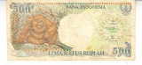 M1 - Bancnota foarte veche - Indonezia - 500 rupii - 1996