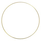 Cumpara ieftin Cerc decorativ metal auriu &Oslash; 40x1 cm