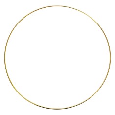 Cerc decorativ metal auriu &Oslash; 40x1 cm