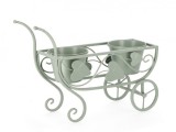 Cumpara ieftin Suport flori otel verde Harriet 48x19x31 cm