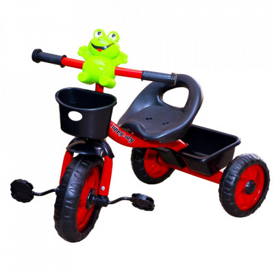 Tricicletă cu pedale, Broscuță, Roșu foto