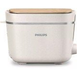 Prajitor de paine Philips HD2640/10 Conscious collection, 830 W, 2 sloturi, 8 setări de rumenire, Oprire automată, Capac de praf detașabil