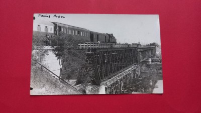 Moldova Tighina Pod CFR Tren Train Bassarabia Basarabia foto