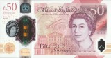Bancnota ANGLIA - 50 lire 2020 - Elisebeth II - polymer - UNC