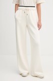 United Colors of Benetton pantaloni de trening culoarea bej, melanj, 3QAFDF01D