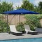 vidaXL Parasol Roma albastru 286 x 285 x 270 cm Aluminiu și poliester