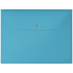 Mapa De Protectie Leitz Cosy, Pp, A4, Cu Capsa Si Buzunar Exterior, 50 Coli, 3 Buc/set, Albastru Ce foto