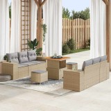 vidaXL Set de canapele pentru grădină Manual 9 pcs bej și gri deschis