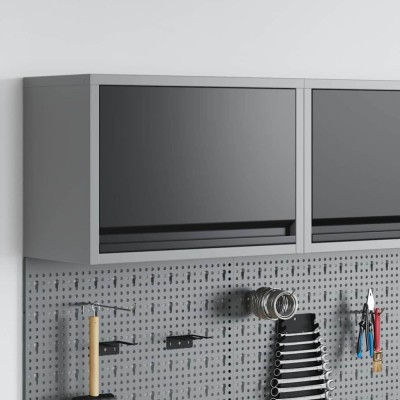 vidaXL Cabinet pentru Unelte negru și gri 50 x 25 x 35 cm foto