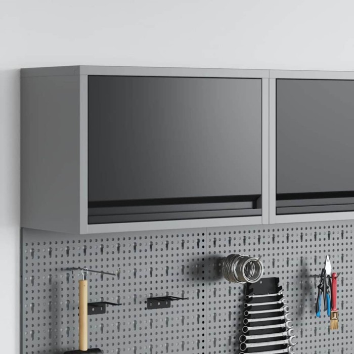 vidaXL Cabinet pentru Unelte negru și gri 50 x 25 x 35 cm