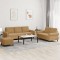 vidaXL Set de canapele cu perne, 3 piese, maro, catifea 3202267