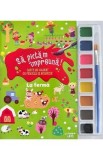 Sa pictam impreuna! La ferma. Carte de colorat cu pensula si acuarele