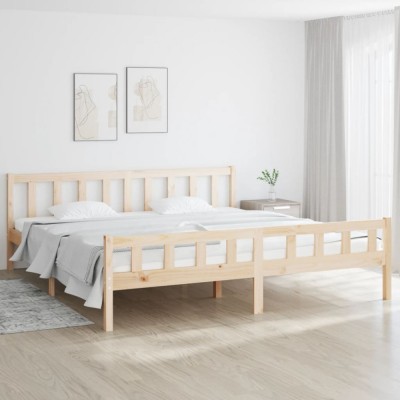 Gossi cadru de pat fara saltea, 160x200 cm, lemn masiv foto