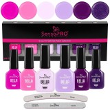 Cumpara ieftin Set 6 Oje Semipermanente SensoPRO Milano, BELLA Romance