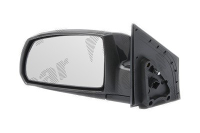 Oglinda exterioara Kia Rio (De), 01.05-2009.2011, partea Stanga, culoare sticla crom , sticla convexa, cu carcasa neagra, cu incalzire, ajustare elec foto