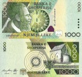 ALBANIA █ bancnota █ 1000 Leke █ 2011 █ P-73b █ UNC █ necirculata