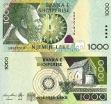 ALBANIA █ bancnota █ 1000 Leke █ 2011 █ P-73b █ UNC █ necirculata