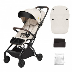 Carucior sport pliabil ultracompact pentru calatorii Espoo+, Vanilla Delight,