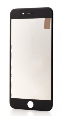 Geam Sticla + OCA iPhone 8 Plus + Rama + Polarizator, Negru foto