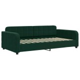 Cumpara ieftin Cadru de pat, verde inchis, 100x200 cm, catifea