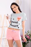 Cumpara ieftin LIV208-54 Pijama din bumbac cu imprimeu Sweet Dreams, L/XL, LIVIA CORSETTI