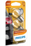 Set 2 Buc Bec Philips P21W 12V 21W BA15S Blister 12498B2