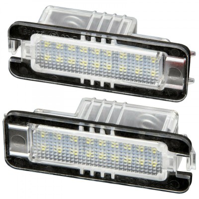 Lampi numar LED pentru VW Golf 4,5,6,7 hatchback/cabrio, VW Polo 9N, CrossPolo, Scirocco, Amarok, Arteon, New Beetle, Beetle, EOS, Passat CC, B6, B7, foto