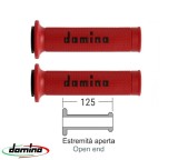 Set mansoane road-racing Domino model A010 - culoare: rosu/negru (lungime: 125 mm)