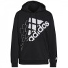 Hanorace adidas Brand Love Slanted Relaxed Logo Hoodie GS1360 negru, S, adidas Performance