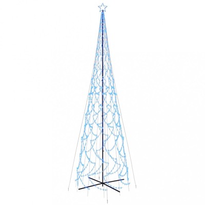 Brad de Craciun conic, 3000 LED-uri, albastru, 230x800 cm foto