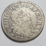 Franța 5 Sols 1704 BB Argint, 1/16 Ecu, Regele Soare - Monedă Argint Franța