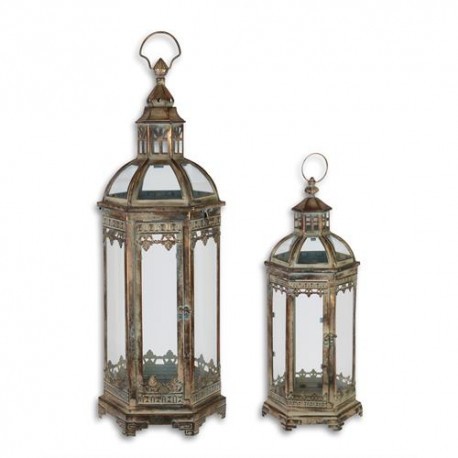 Set doua felinare din metal antichizat LA-94