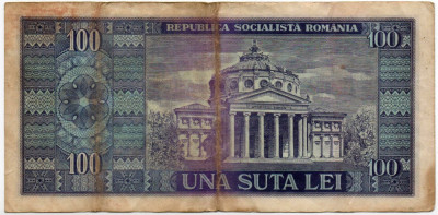 Bancnote 100 lei - Republica Socialistă Rom&amp;acirc;nia, 1966 foto