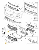 Ornamente grila, 2 buc. fata OPEL INSIGNIA (fl), 02.2020-, complet,