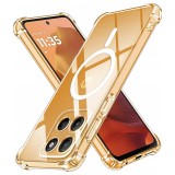 Husa Motorola Moto G15 Asteroid GSM Shockproof Clear Silicone MagSafe, transparenta