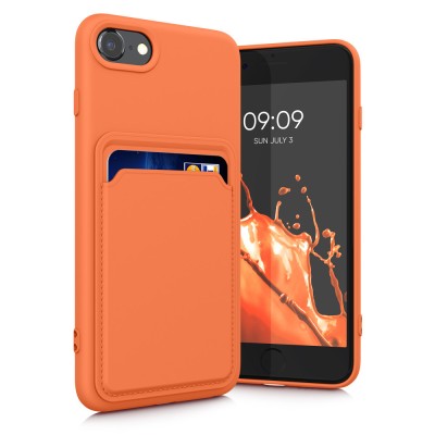 Husa pentru Apple iPhone 8 / iPhone 7 / iPhone SE 2, Silicon, Portocaliu, 55117.29, kwmobile foto