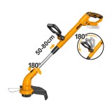 Trimmer electric coasa 20V, 7800 rot/min - Fara acumulator Ingco CGTLI20018