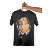 Tricou personalizat dama &quot;LABRADOR&quot;, Negru, Marime XL